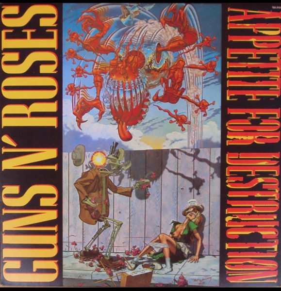Capa do álbum Appetite For Destruction do artista Guns N' Roses