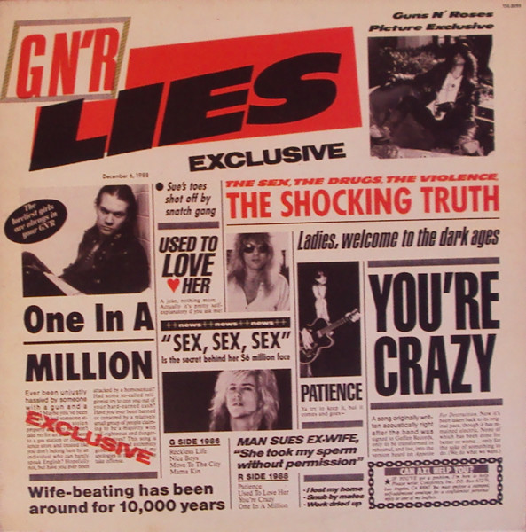 Capa do álbum G N' R Lies do artista Guns N' Roses