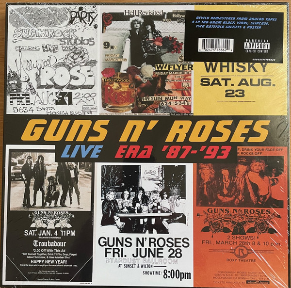 Capa do álbum Live Era '87-'93 do artista Guns N' Roses