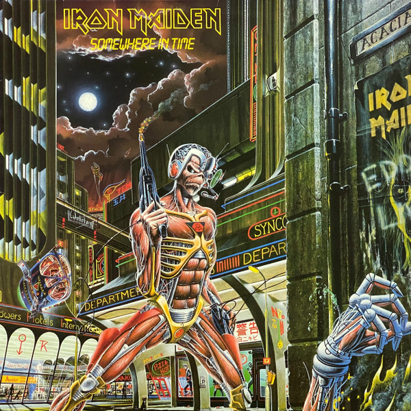 Capa do álbum Somewhere In Time do artista Iron Maiden