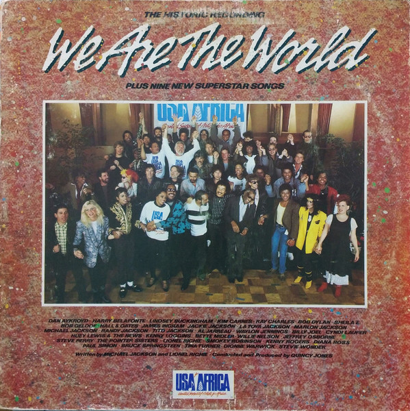 Capa do álbum We Are The World do artista USA For Africa